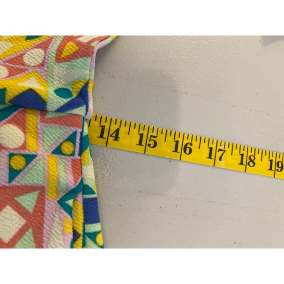 NWT LuLaRoe Amelia Yellow Geometric Print Dress Small - Picture 10 of 12